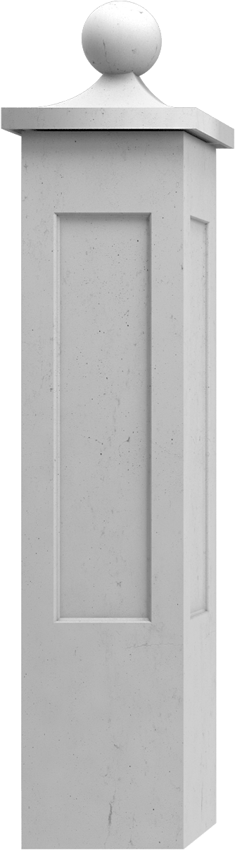 klassischer Beton-Stein Pfeiler