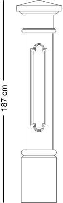 Beton-Stein Pfeiler System 1019/05